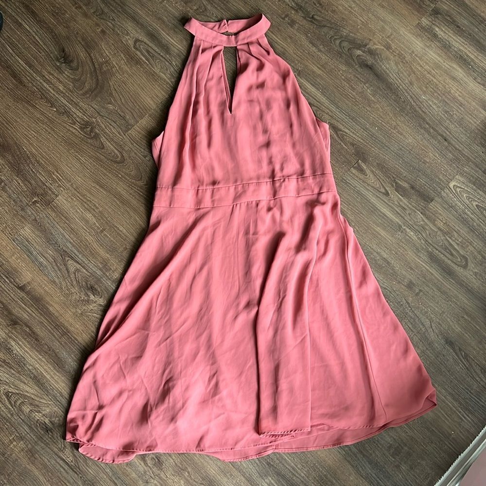 Express Halter Dress Pink Coral Size 10